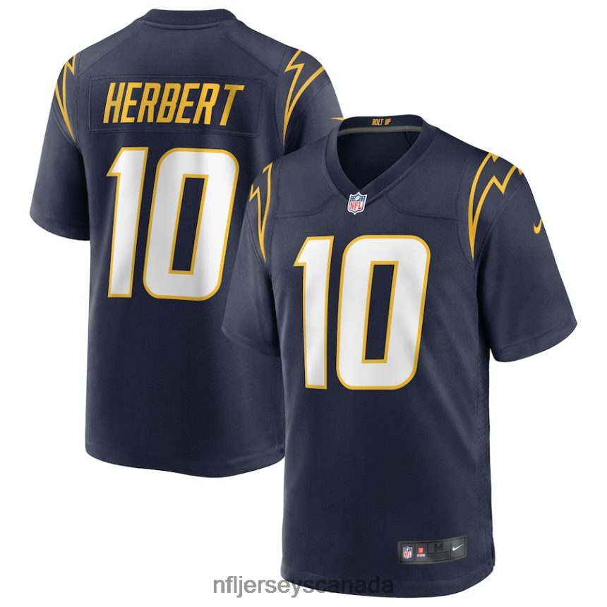 Men Los Angeles Chargers Justin Herbert Nike Navy Alternate Game Jersey Clothing NFL TBXFR6310