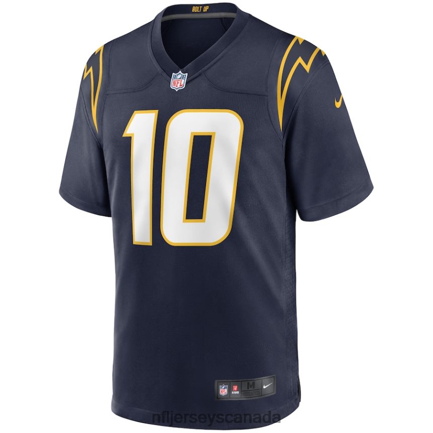 Men Los Angeles Chargers Justin Herbert Nike Navy Alternate Game Jersey Clothing NFL TBXFR6310
