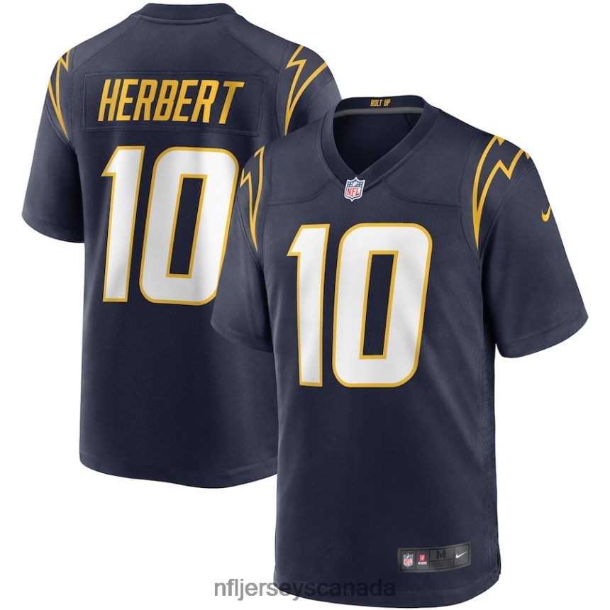 Men Los Angeles Chargers Justin Herbert Nike Navy Game Jersey Clothing NFL TBXFR61055