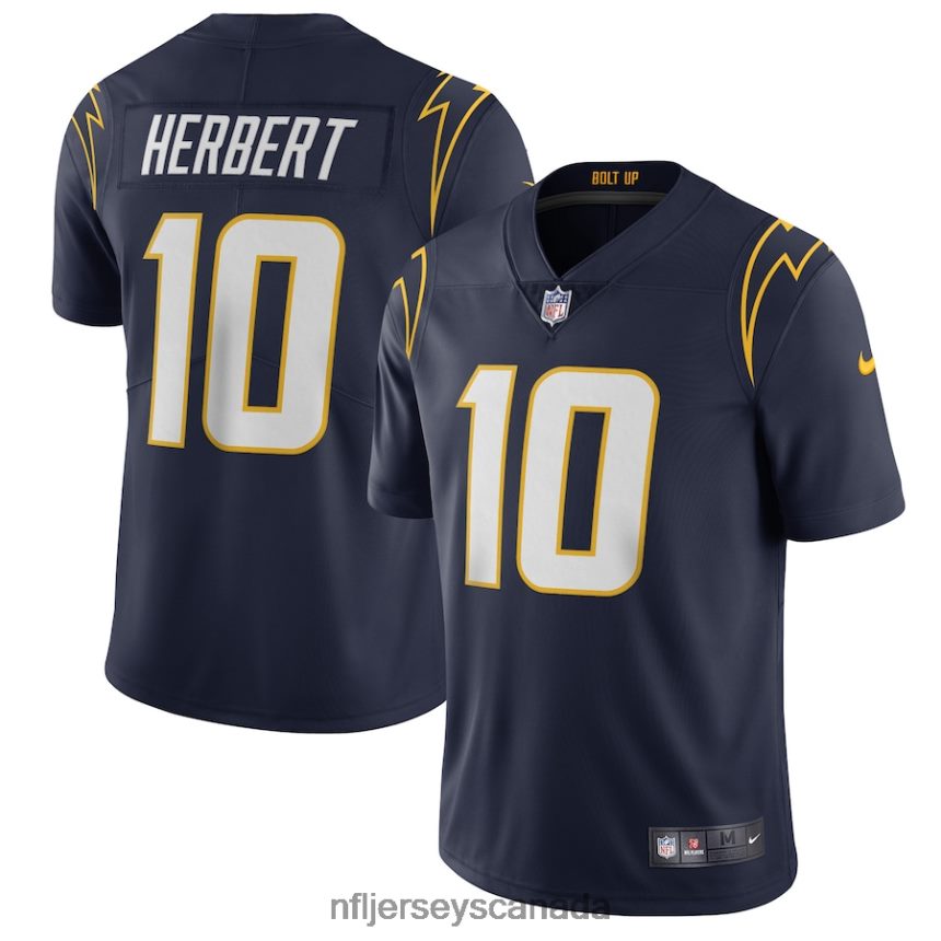 Men Los Angeles Chargers Justin Herbert Nike Navy Vapor Limited Jersey Clothing NFL TBXFR6148