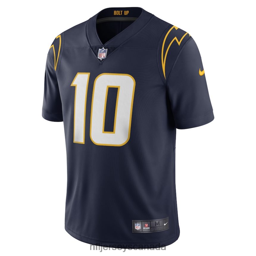 Men Los Angeles Chargers Justin Herbert Nike Navy Vapor Limited Jersey Clothing NFL TBXFR6148