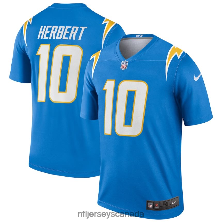 Men Los Angeles Chargers Justin Herbert Nike Powder Blue Legend Jersey Clothing NFL TBXFR6726