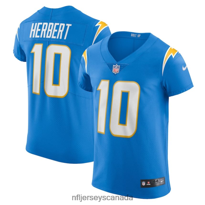 Men Los Angeles Chargers Justin Herbert Nike Powder Blue Vapor Elite Player Jersey Clothing NFL TBXFR6739