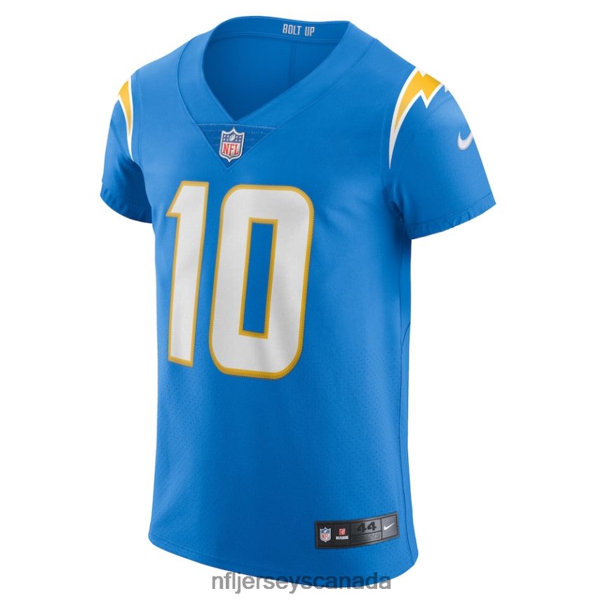 Men Los Angeles Chargers Justin Herbert Nike Powder Blue Vapor Elite Player Jersey Clothing NFL TBXFR6739