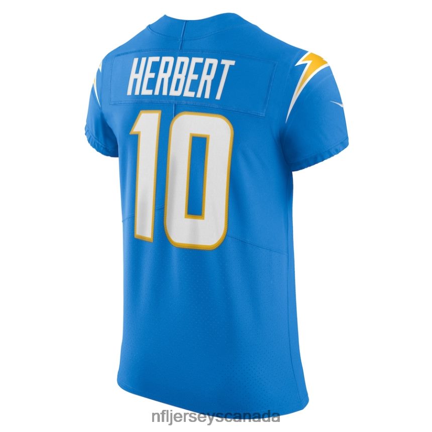 Men Los Angeles Chargers Justin Herbert Nike Powder Blue Vapor Elite Player Jersey Clothing NFL TBXFR6739