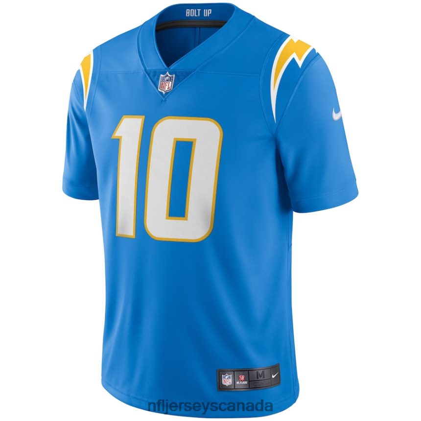 Men Los Angeles Chargers Justin Herbert Nike Powder Blue Vapor Limited Jersey Clothing NFL TBXFR614