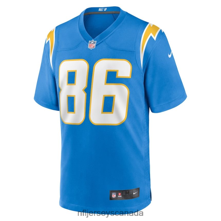 Men Los Angeles Chargers Keelan Doss Nike Powder Blue Home Game Player Jersey Clothing NFL TBXFR66039
