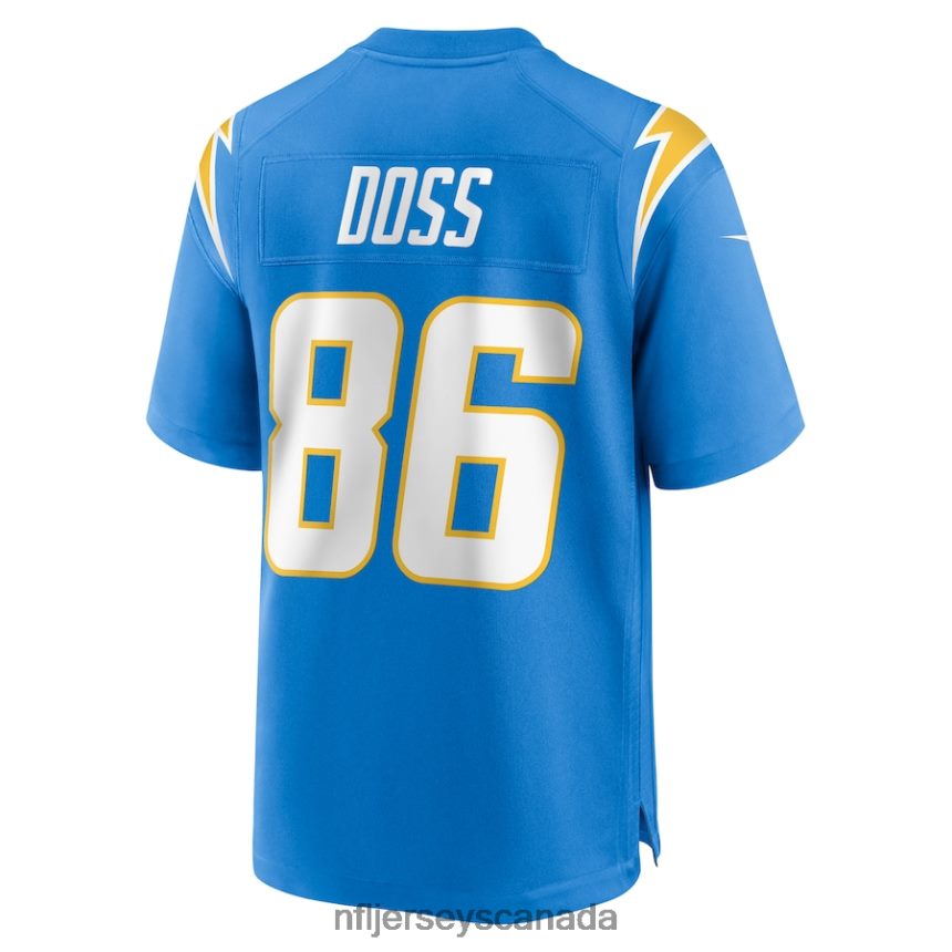 Men Los Angeles Chargers Keelan Doss Nike Powder Blue Home Game Player Jersey Clothing NFL TBXFR66039