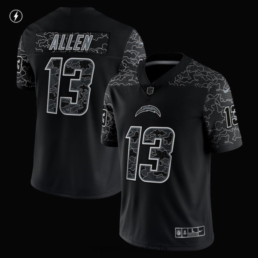 Men Los Angeles Chargers Keenan Allen Nike Black RFLCTV Limited Jersey Clothing NFL TBXFR62485