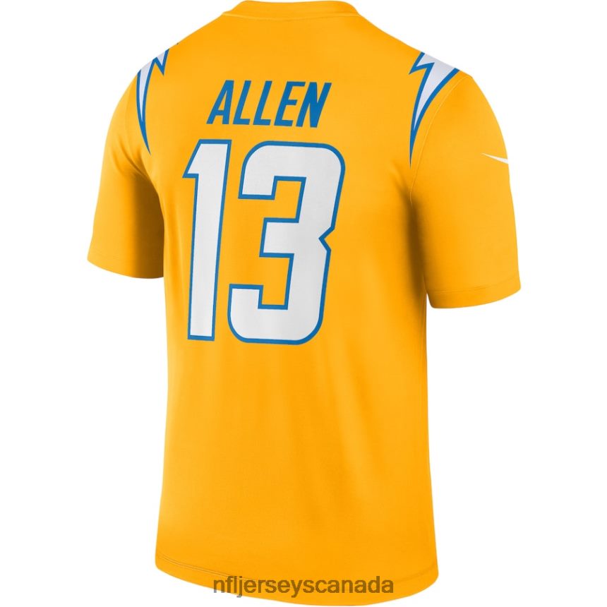 Men Los Angeles Chargers Keenan Allen Nike Gold Inverted Legend Jersey Clothing NFL TBXFR61738