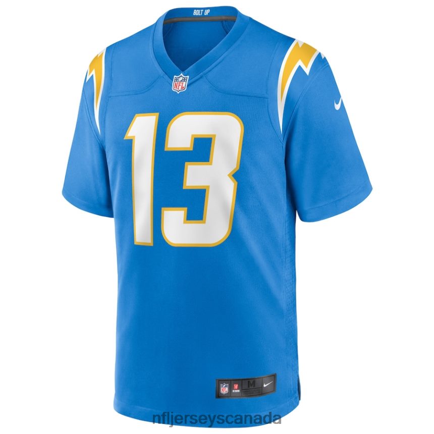 Men Los Angeles Chargers Keenan Allen Nike Powder Blue Game Player Jersey Clothing NFL TBXFR61394
