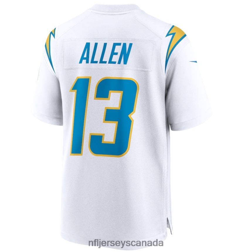 Men Los Angeles Chargers Keenan Allen Nike White Game Jersey Clothing NFL TBXFR61479