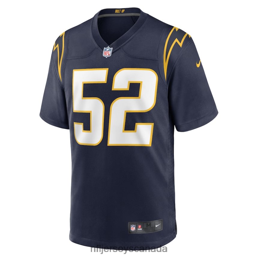 Men Los Angeles Chargers Khalil Mack Nike Navy Alternate Game Jersey Clothing NFL TBXFR62128