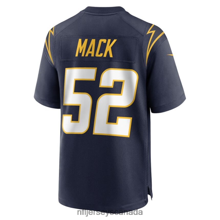 Men Los Angeles Chargers Khalil Mack Nike Navy Alternate Game Jersey Clothing NFL TBXFR62128