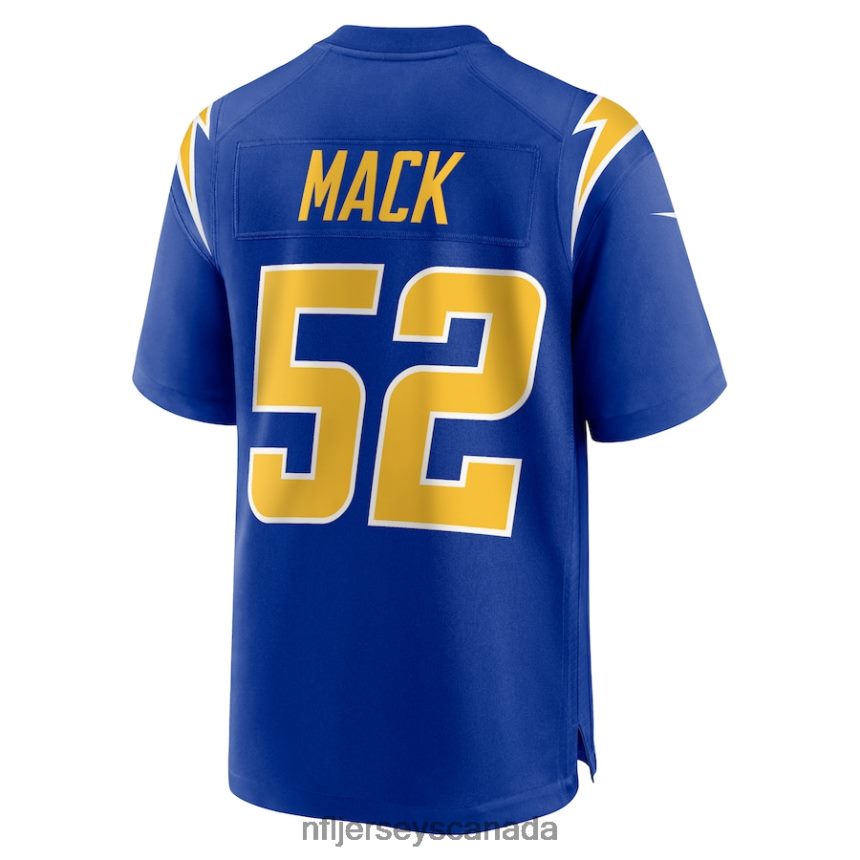 Men Los Angeles Chargers Khalil Mack Nike Royal Alternate Game Jersey Clothing NFL TBXFR6994
