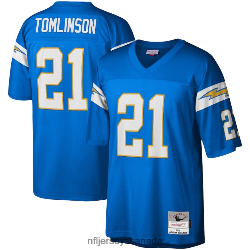 Men Los Angeles Chargers LaDainian Tomlinson Mitchell  Ness Powder Blue Legacy Replica Jersey Clothing NFL TBXFR61555