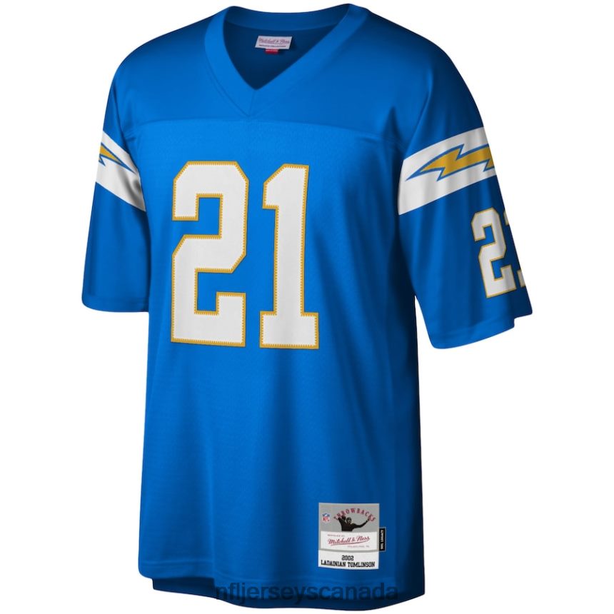 Men Los Angeles Chargers LaDainian Tomlinson Mitchell  Ness Powder Blue Legacy Replica Jersey Clothing NFL TBXFR61555