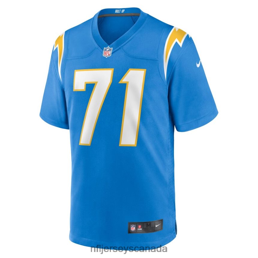 Men Los Angeles Chargers Matt Feiler Nike Powder Blue Game Player Jersey Clothing NFL TBXFR66096