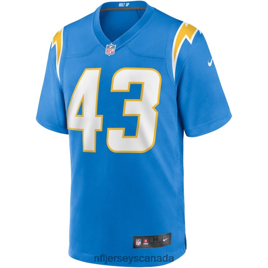 Men Los Angeles Chargers Michael Davis Nike Powder Blue Game Jersey Clothing NFL TBXFR61563