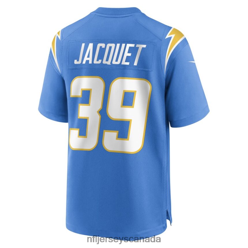Men Los Angeles Chargers Michael Jacquet Nike Powder Blue Game Player Jersey Clothing NFL TBXFR66248