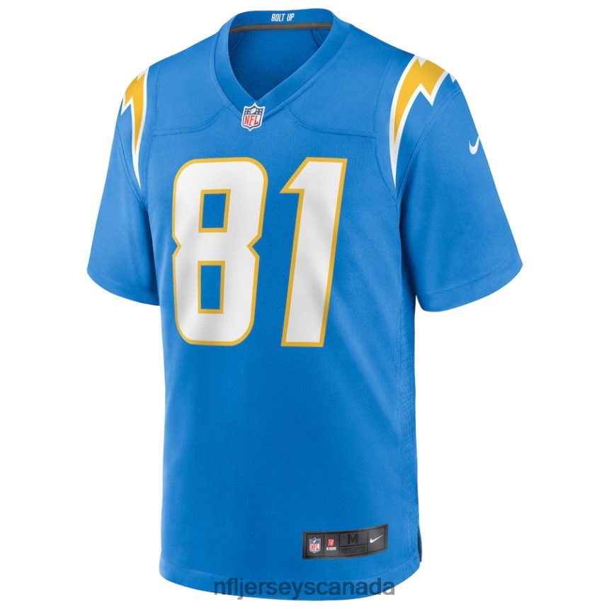 Men Los Angeles Chargers Mike Williams Nike Powder Blue Game Jersey Clothing NFL TBXFR62391