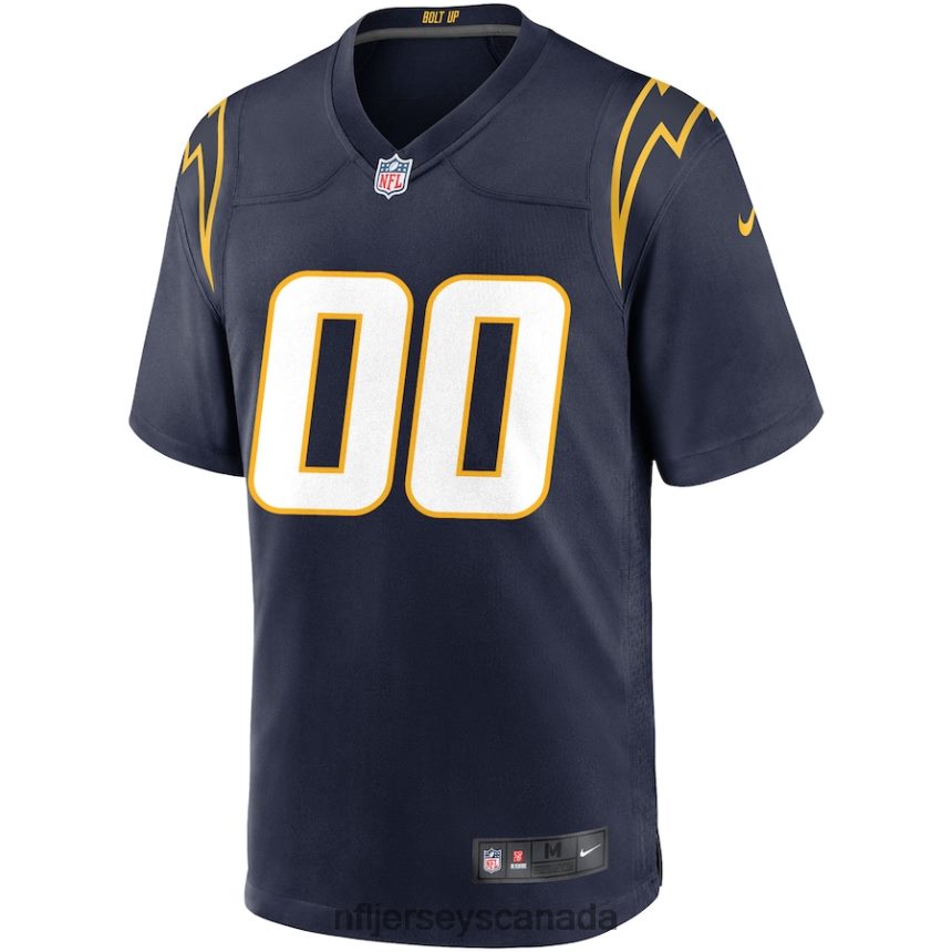 Men Los Angeles Chargers Nike Navy Alternate Custom Game Jersey Clothing NFL TBXFR6504