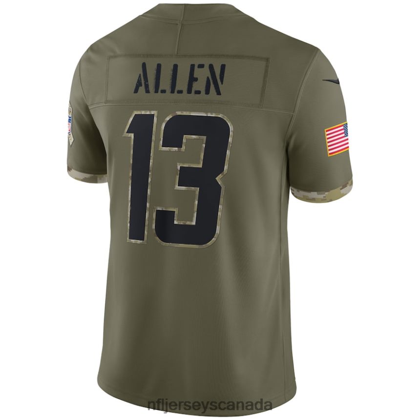 Men Los Angeles Chargers Nike Olive 2022 Salute To Service Limited Jersey Clothing NFL TBXFR63032
