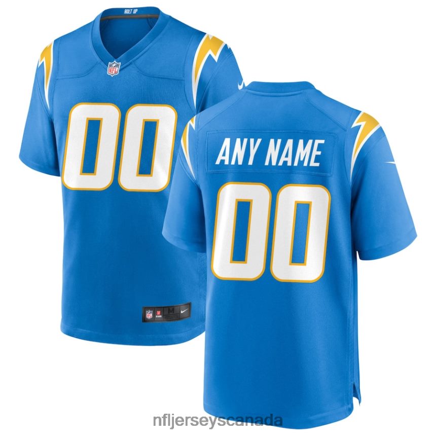 Men Los Angeles Chargers Nike Powder Blue Custom Game Jersey Clothing NFL TBXFR6227