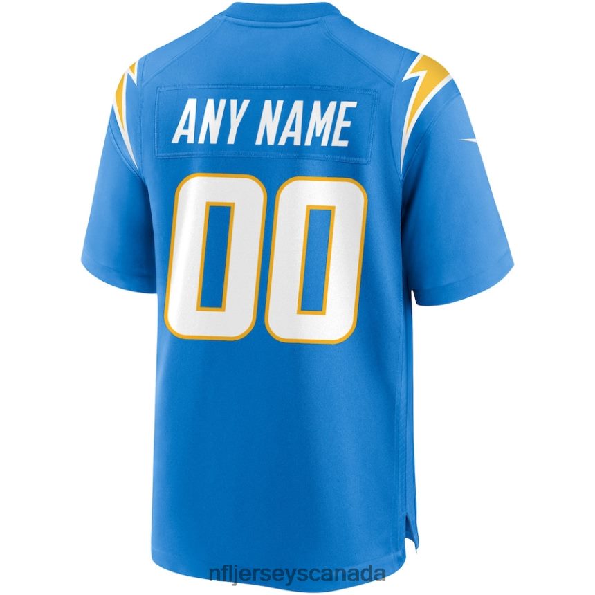 Men Los Angeles Chargers Nike Powder Blue Custom Game Jersey Clothing NFL TBXFR6227
