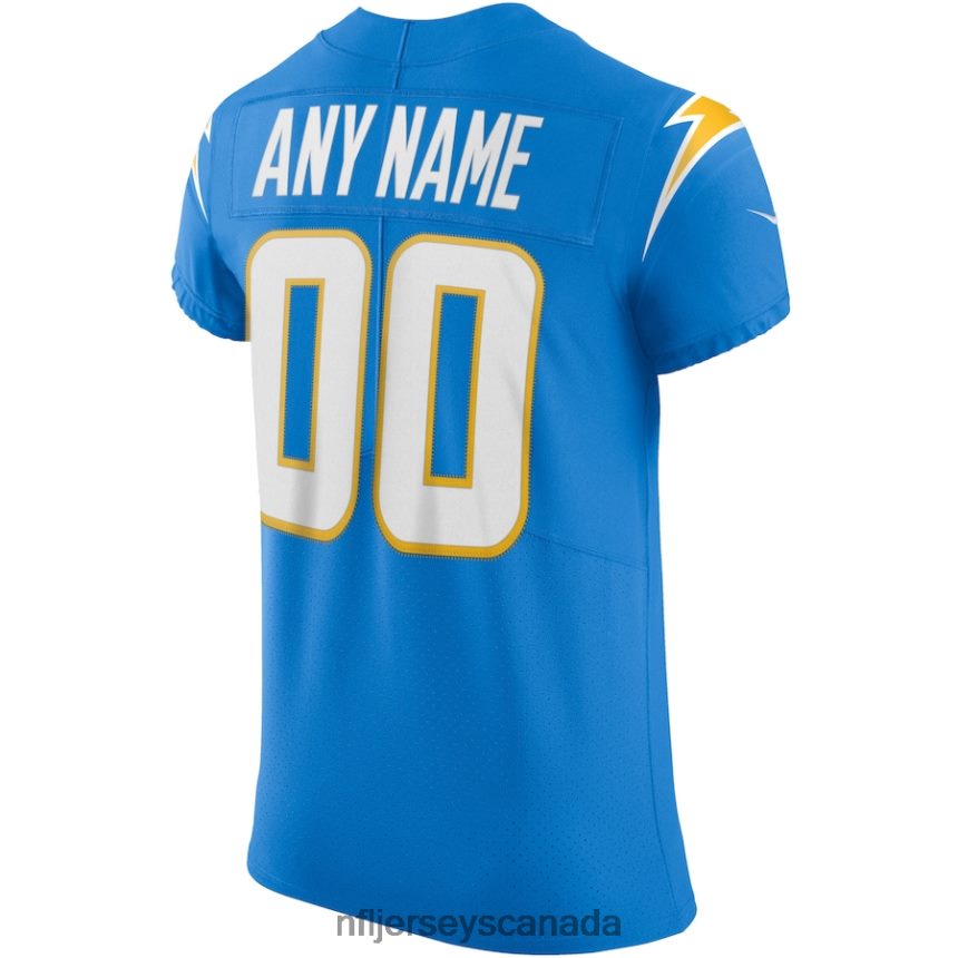Men Los Angeles Chargers Nike Powder Blue Vapor Elite Custom Jersey Clothing NFL TBXFR66932