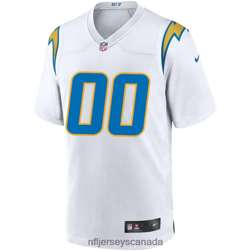 Men Los Angeles Chargers Nike White Custom Game Jersey Clothing NFL TBXFR6421