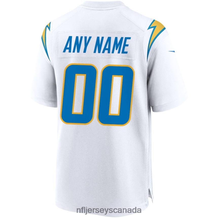 Men Los Angeles Chargers Nike White Custom Game Jersey Clothing NFL TBXFR6421