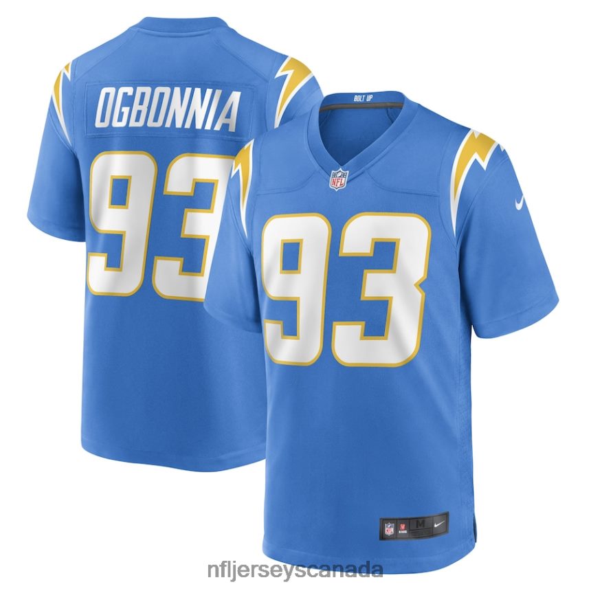 Men Los Angeles Chargers Otito Ogbonnia Nike Powder Blue Game Player Jersey Clothing NFL TBXFR66025