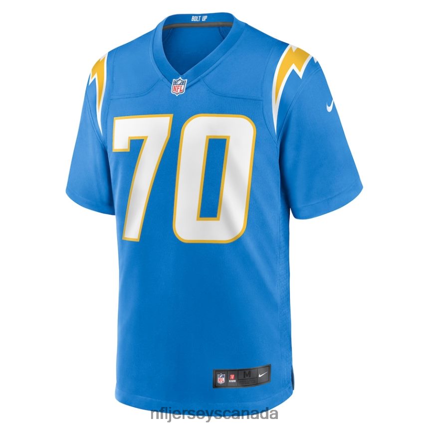 Men Los Angeles Chargers Rashawn Slater Nike Powder Blue Game Jersey Clothing NFL TBXFR63228