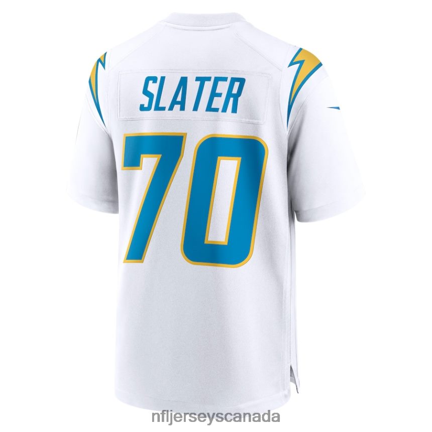 Men Los Angeles Chargers Rashawn Slater Nike White Game Jersey Clothing NFL TBXFR61354