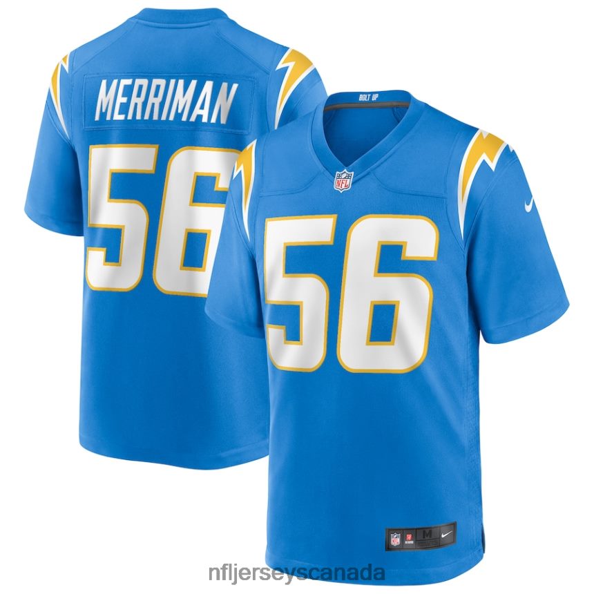 Men Los Angeles Chargers Shawne Merriman Nike Powder Blue Game Retired Player Jersey Clothing NFL TBXFR65845