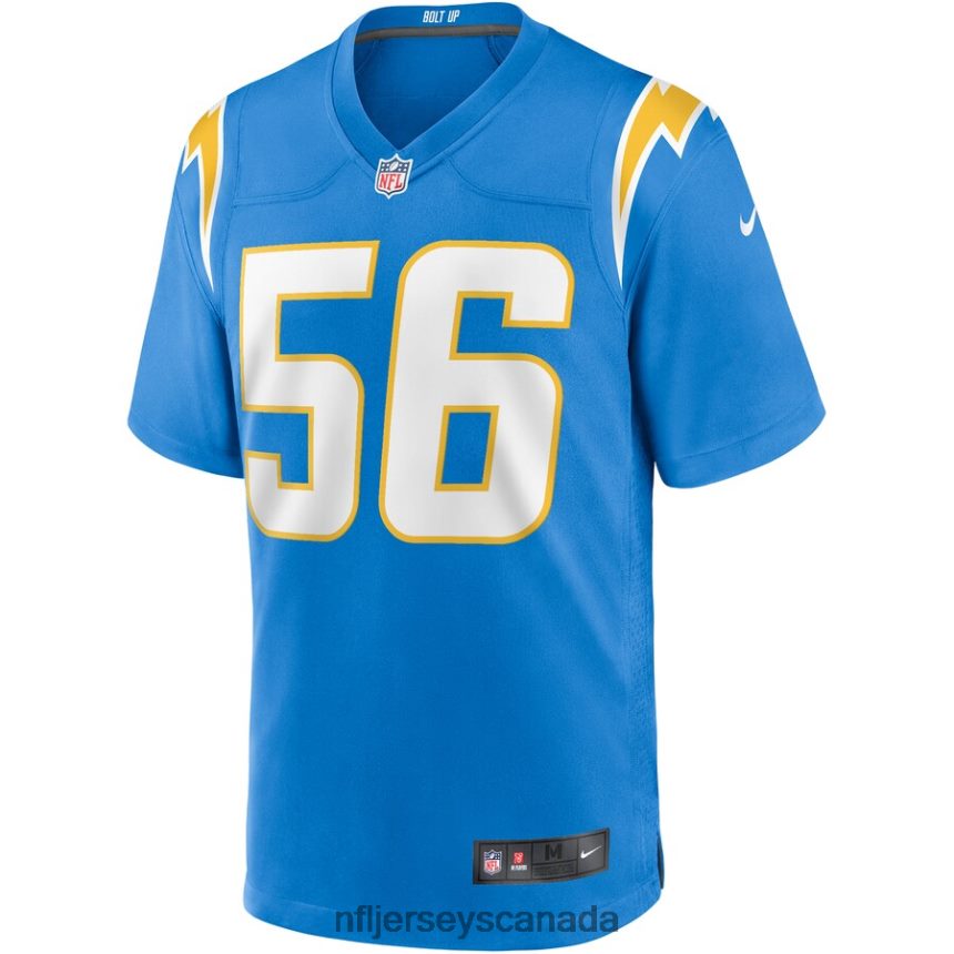 Men Los Angeles Chargers Shawne Merriman Nike Powder Blue Game Retired Player Jersey Clothing NFL TBXFR65845
