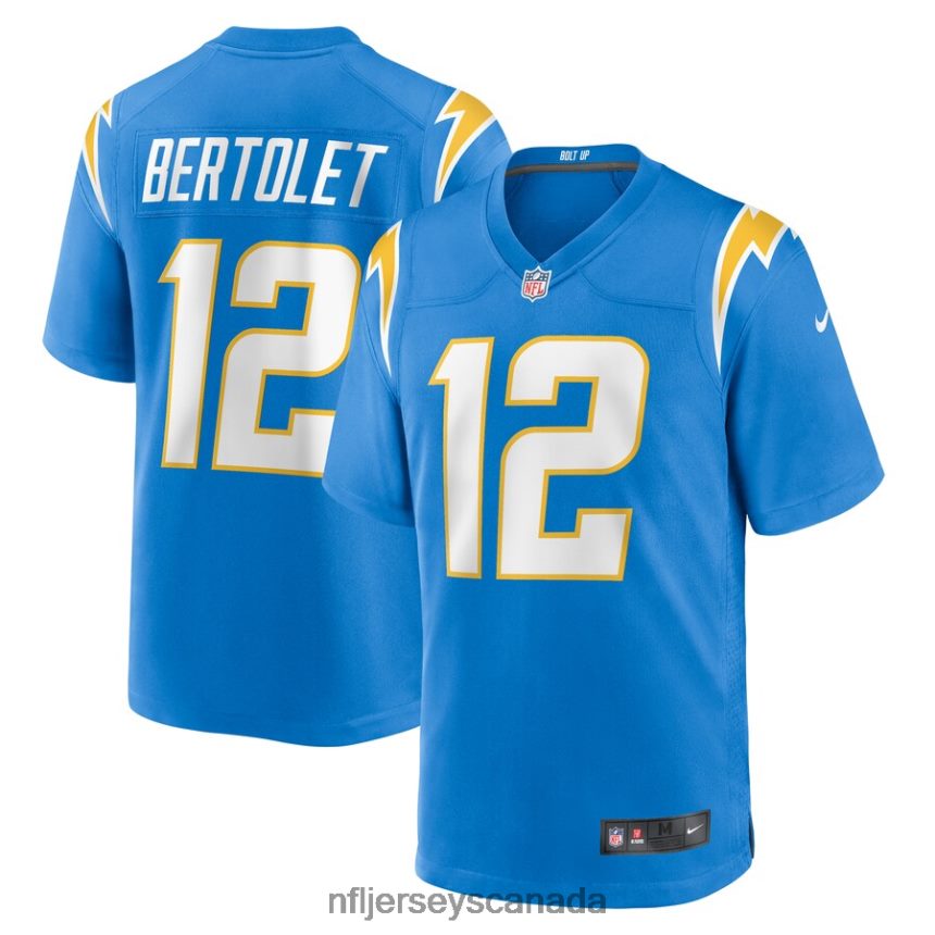 Men Los Angeles Chargers Taylor Bertolet Nike Powder Blue Home Game Player Jersey Clothing NFL TBXFR65597