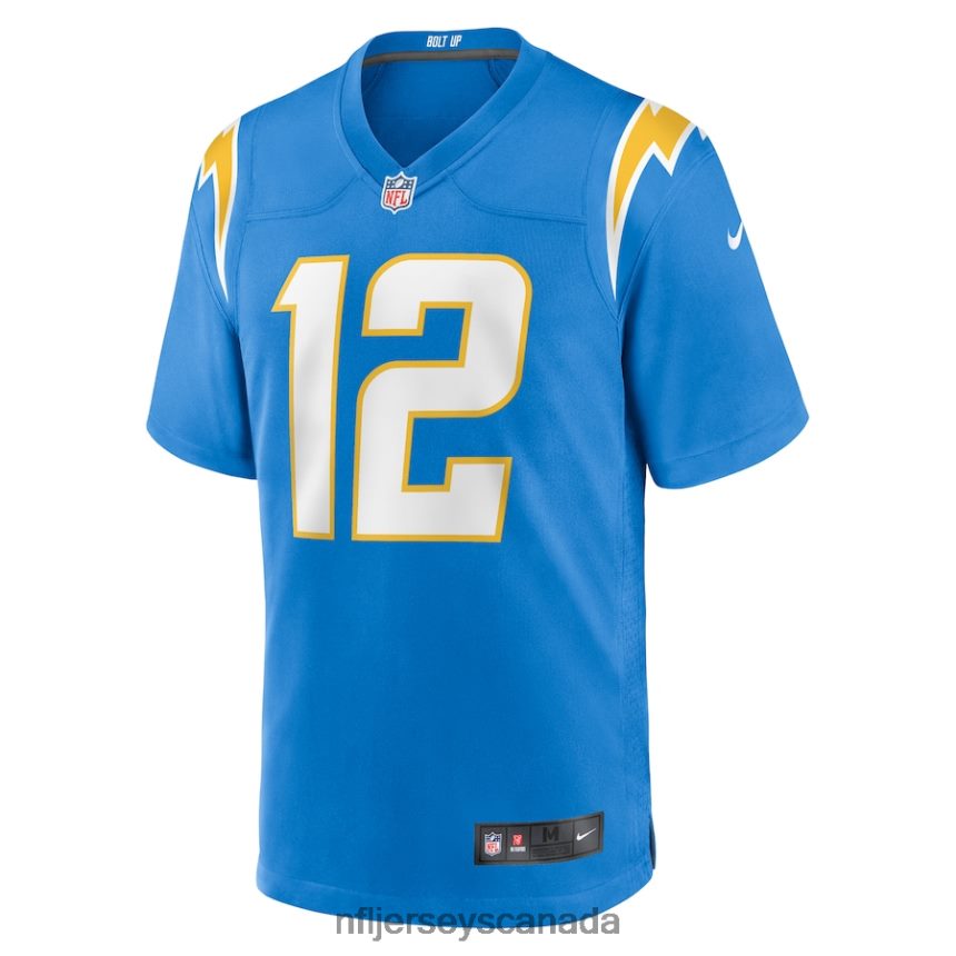 Men Los Angeles Chargers Taylor Bertolet Nike Powder Blue Home Game Player Jersey Clothing NFL TBXFR65597