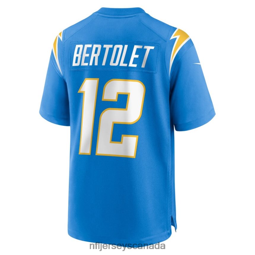 Men Los Angeles Chargers Taylor Bertolet Nike Powder Blue Home Game Player Jersey Clothing NFL TBXFR65597
