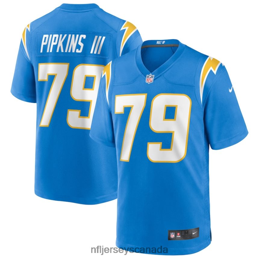 Men Los Angeles Chargers Trey Pipkins III Nike Powder Blue Game Jersey Clothing NFL TBXFR66661