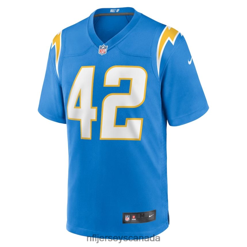 Men Los Angeles Chargers Troy Reeder Nike Powder Blue Game Jersey Clothing NFL TBXFR65750