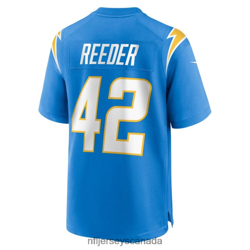 Men Los Angeles Chargers Troy Reeder Nike Powder Blue Game Jersey Clothing NFL TBXFR65750
