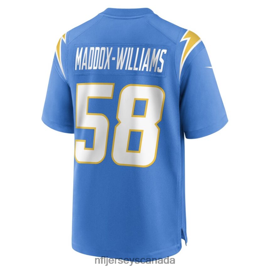 Men Los Angeles Chargers Tyreek Maddox-Williams Nike Powder Blue Game Player Jersey Clothing NFL TBXFR65957