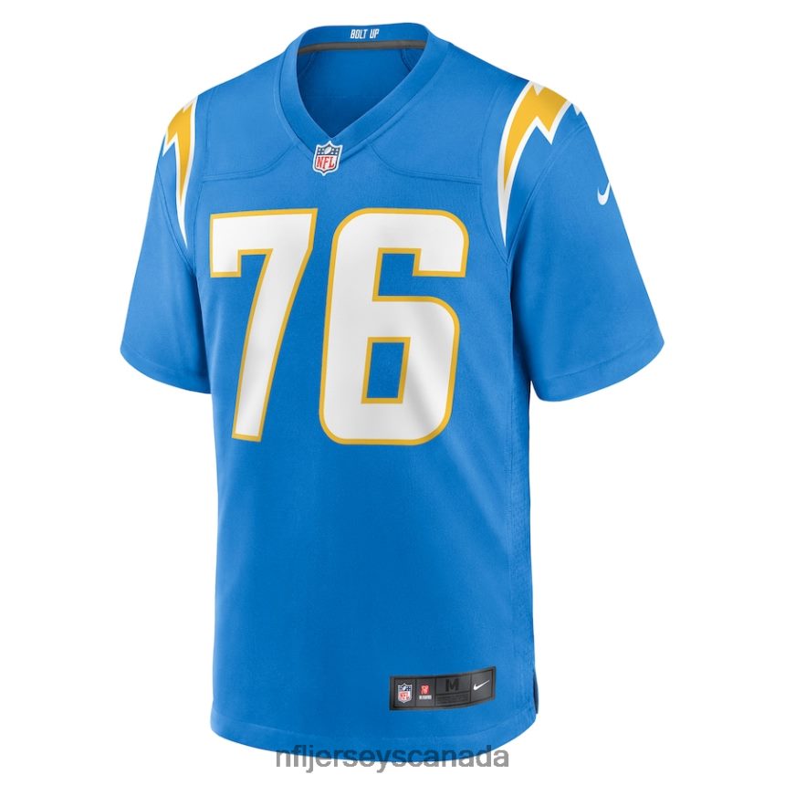 Men Los Angeles Chargers Will Clapp Nike Powder Blue Game Jersey Clothing NFL TBXFR63796