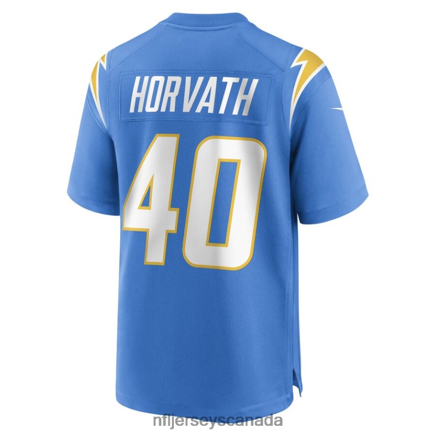 Men Los Angeles Chargers Zander Horvath Nike Powder Blue Game Player Jersey Clothing NFL TBXFR64067