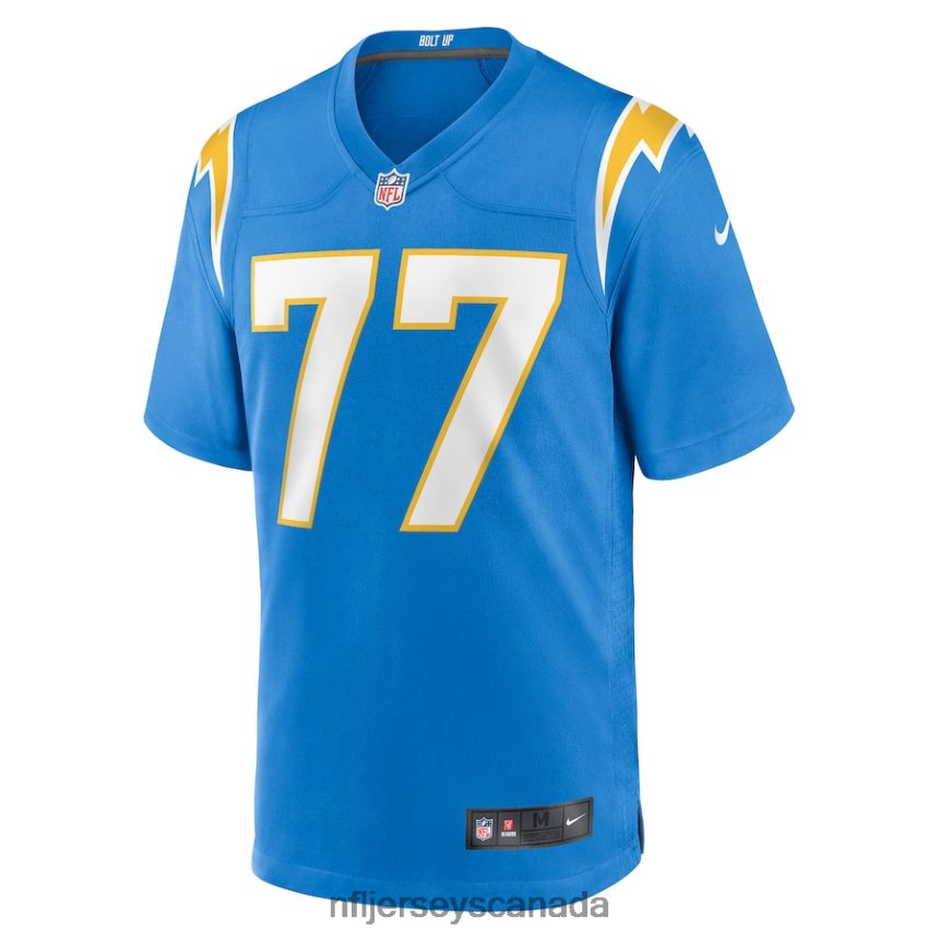 Men Los Angeles Chargers Zion Johnson Nike Powder Blue Player Game Jersey Clothing NFL TBXFR62503