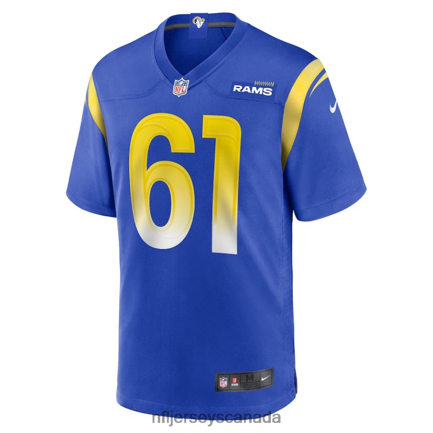 Men Los Angeles Rams AJ Arcuri Nike Royal Game Player Jersey Clothing NFL TBXFR64066