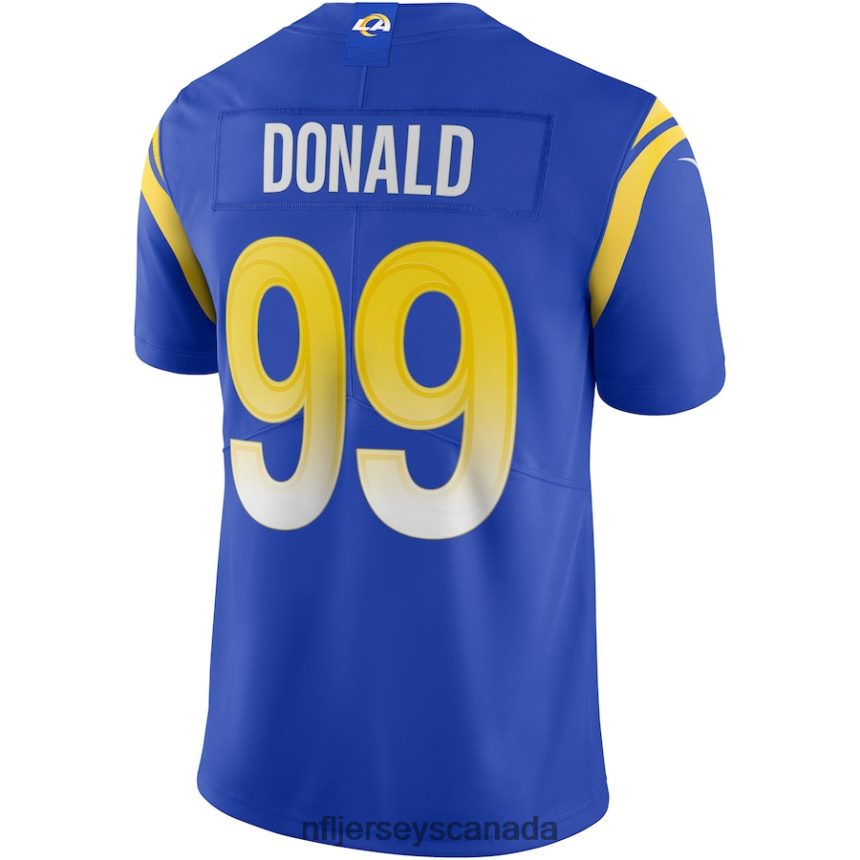Men Los Angeles Rams Aaron Donald Nike Royal Vapor Limited Jersey Clothing NFL TBXFR6468