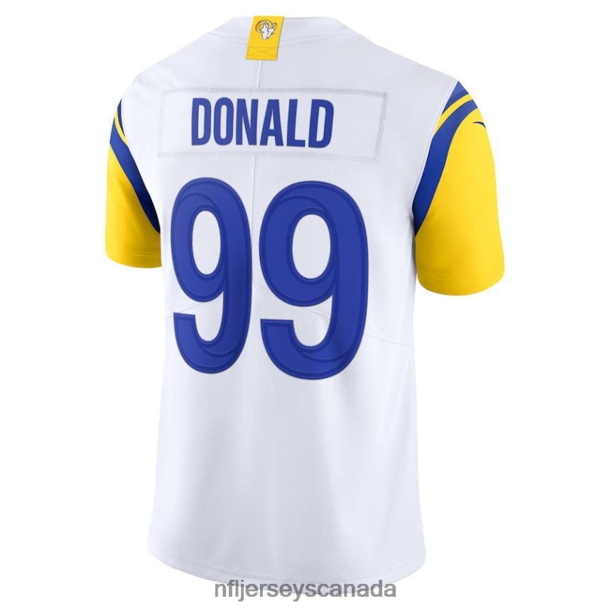 Men Los Angeles Rams Aaron Donald Nike White Alternate Vapor Limited Jersey Clothing NFL TBXFR6178